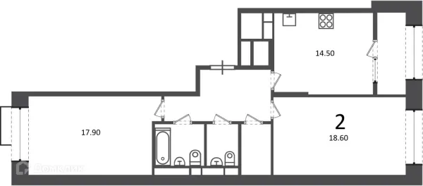 Квартира в Клинская ул., д. 2А (Московские кварталы)