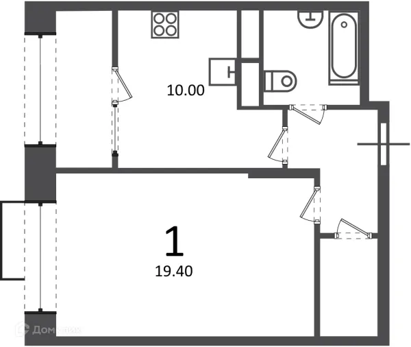 Квартира в Клинская ул., д. 2А (Московские кварталы)