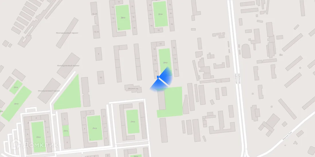 Планировка 2-комнатной квартиры 53.6 м² в ЖК Люблинский парк, г. Москва — фото 4