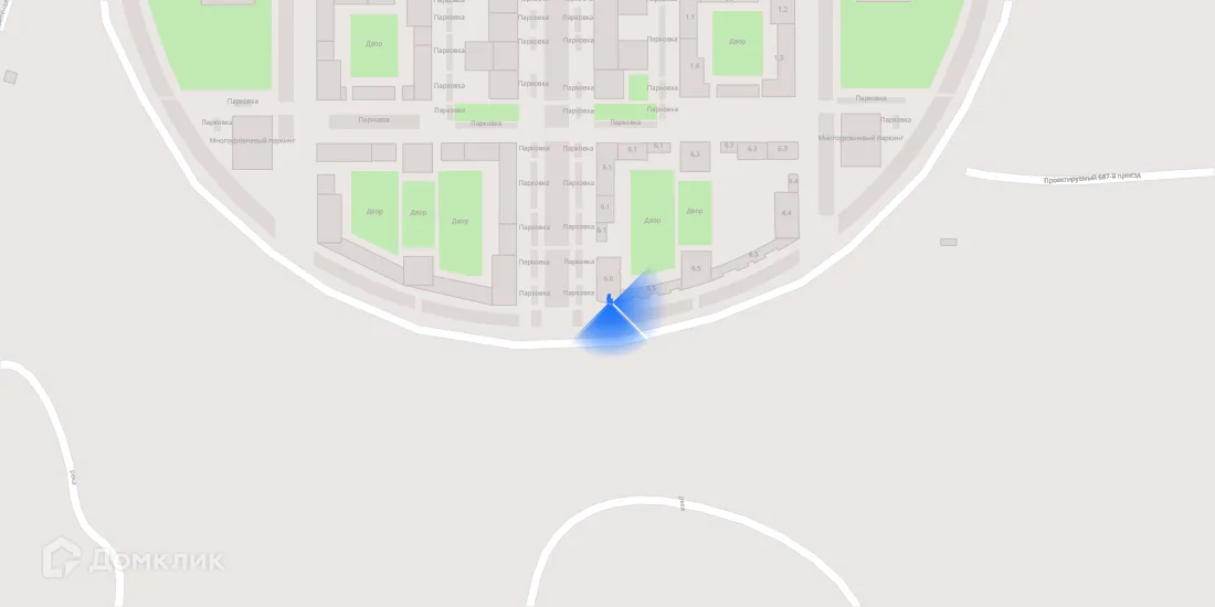 Планировка 1-комнатной квартиры 42.3 м² в ЖК Зелёный парк, г. Москва — фото 4