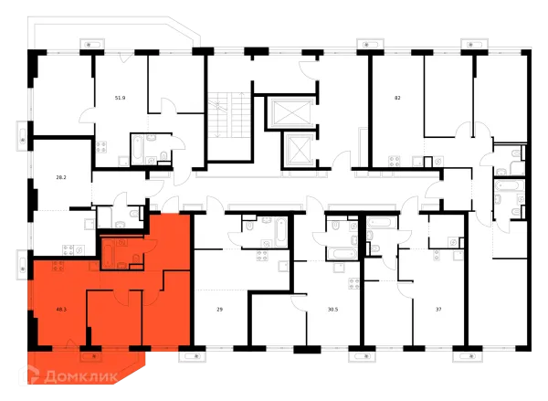 2 комн. в ЖК Зелёный парк