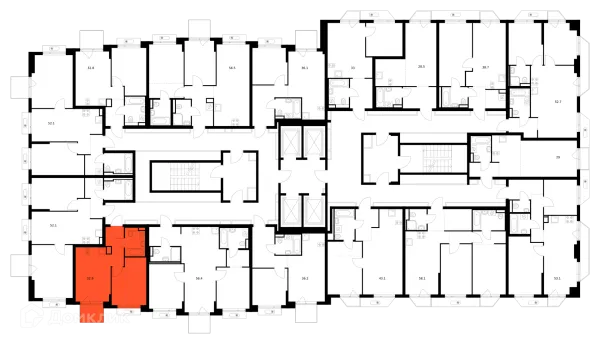 1 комн. в ЖК Зелёный парк