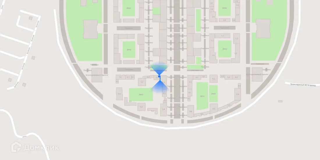 Планировка 3-комнатной квартиры 81.4 м² в ЖК Зелёный парк, г. Москва — фото 3