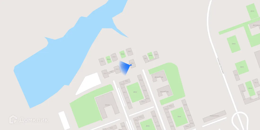 Планировка 1-комнатной квартиры 33.2 м² в «Бунинская набережная», г. Москва — фото 3