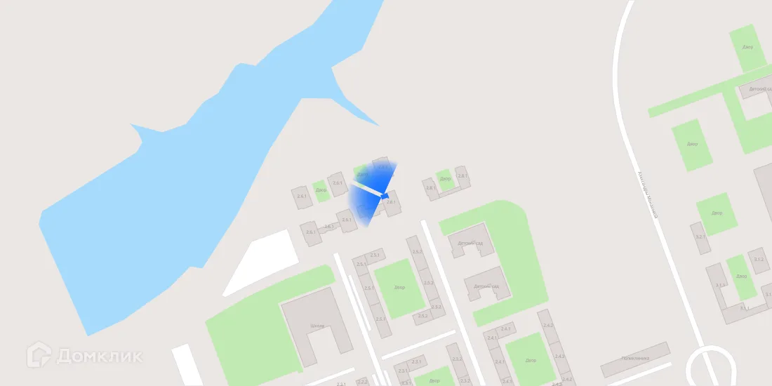 Планировка 2-комнатной квартиры 66.2 м² в «Бунинская набережная», г. Москва — фото 3