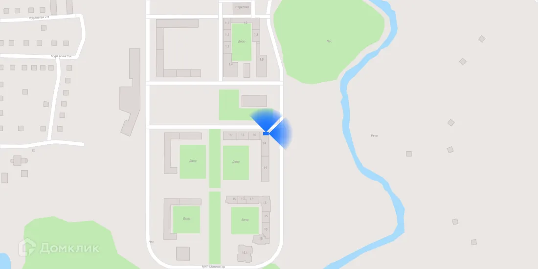 Планировка 3-комнатной квартиры 71.3 м² в «Митинский лес», г. Москва — фото 3