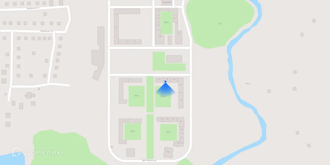 Планировка 1-комнатной квартиры 35 м² в «Митинский лес», г. Москва — фото 3