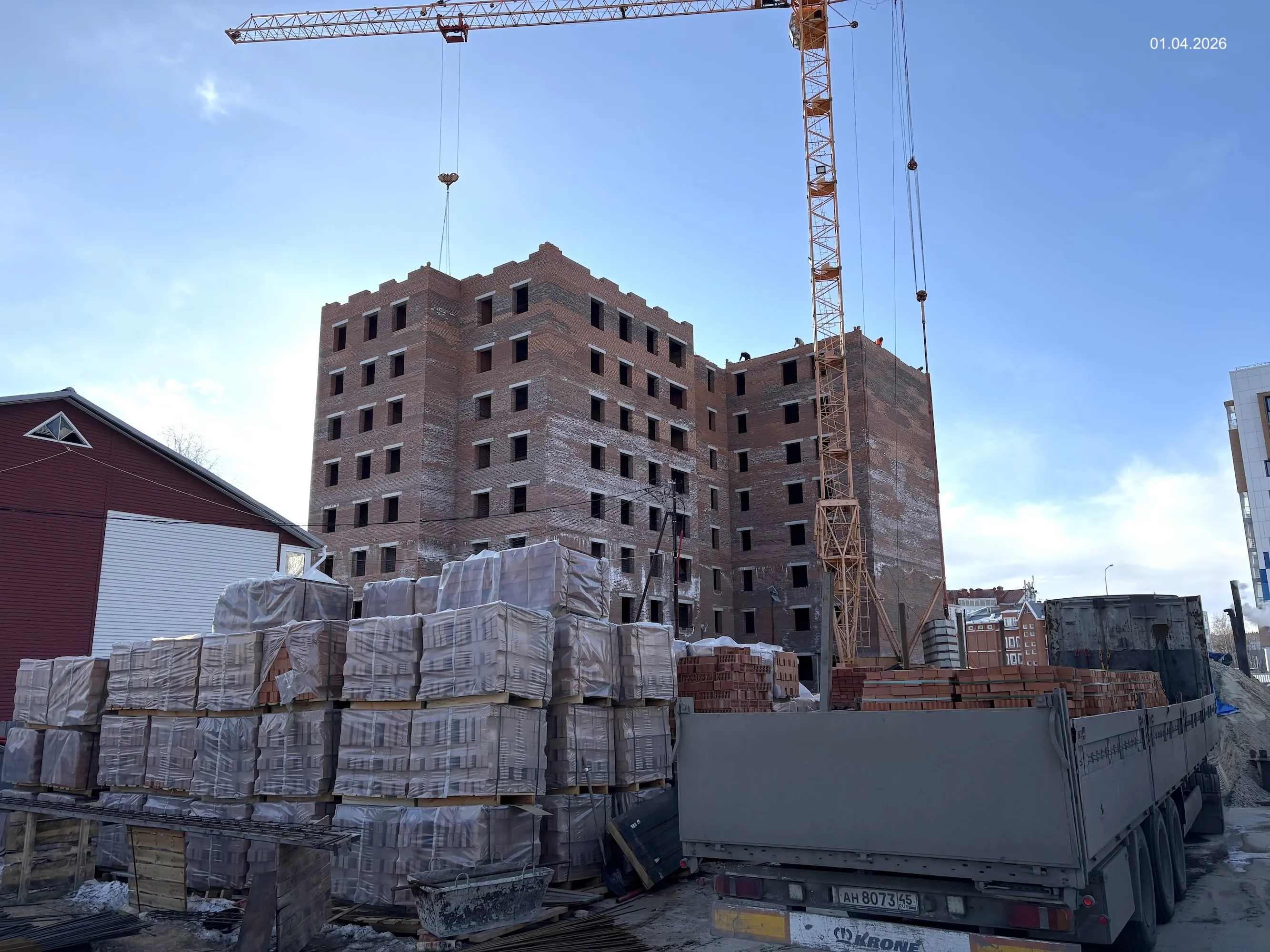 Жилой дом "Знаменский" ход строительства