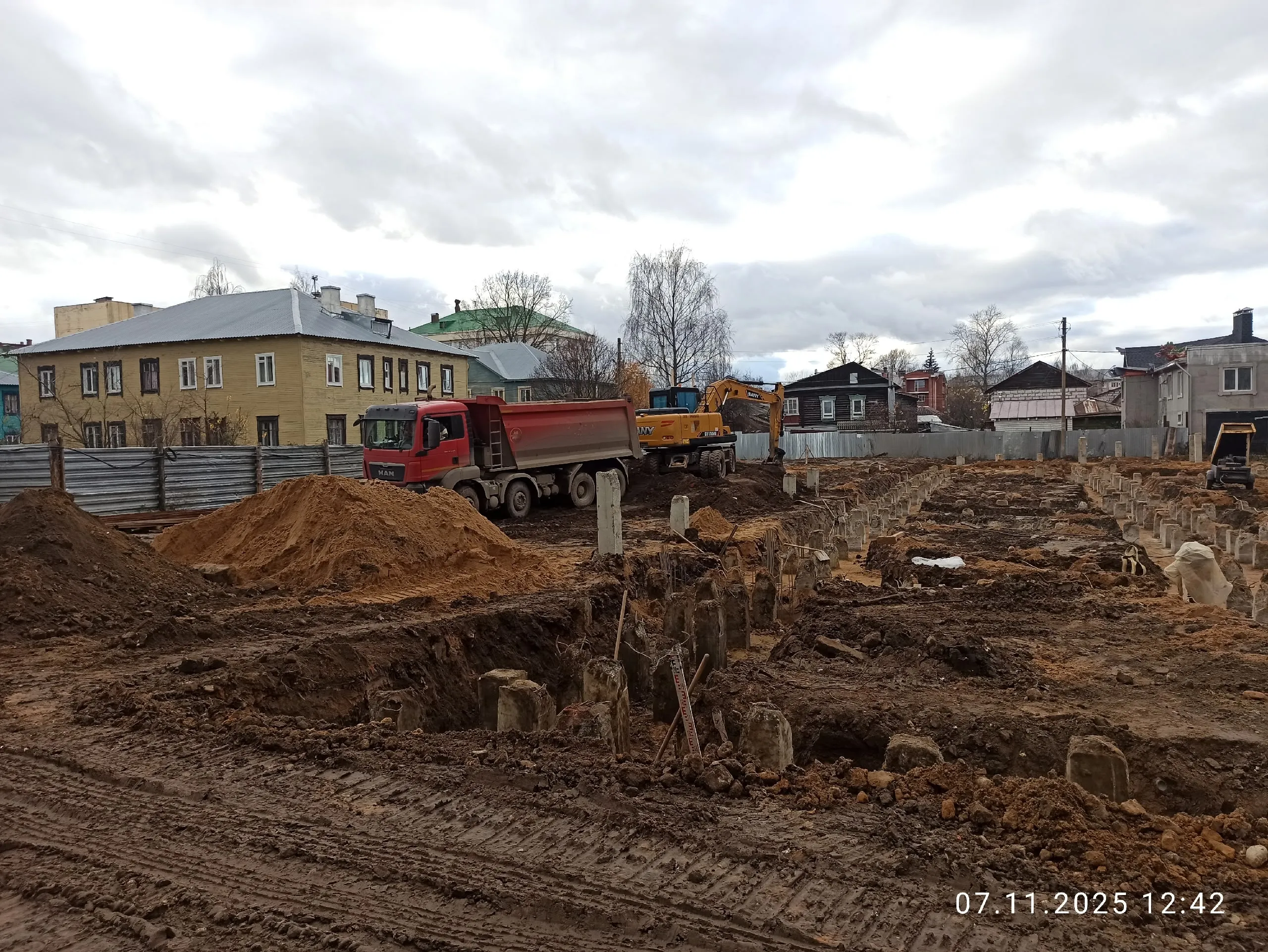 По ул Красноармейская ход строительства