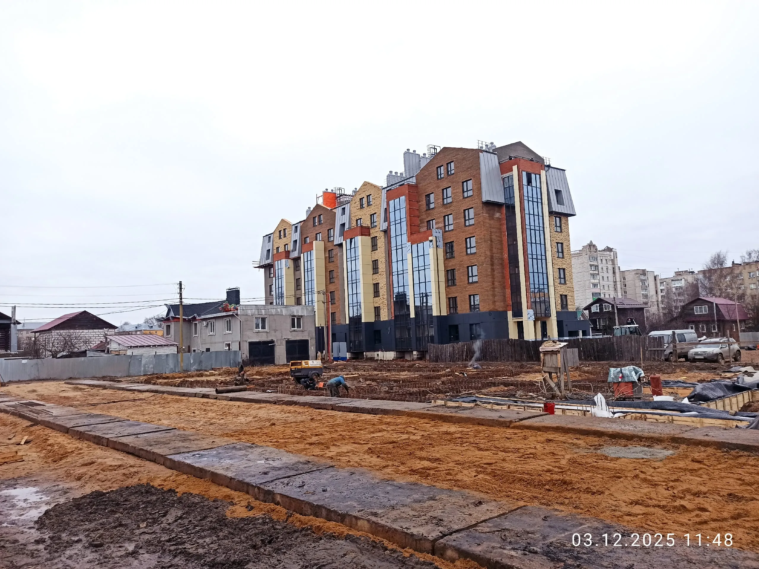 По ул Красноармейская ход строительства