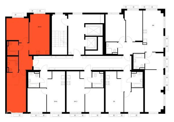 2 комн. в ЖК Саларьево парк