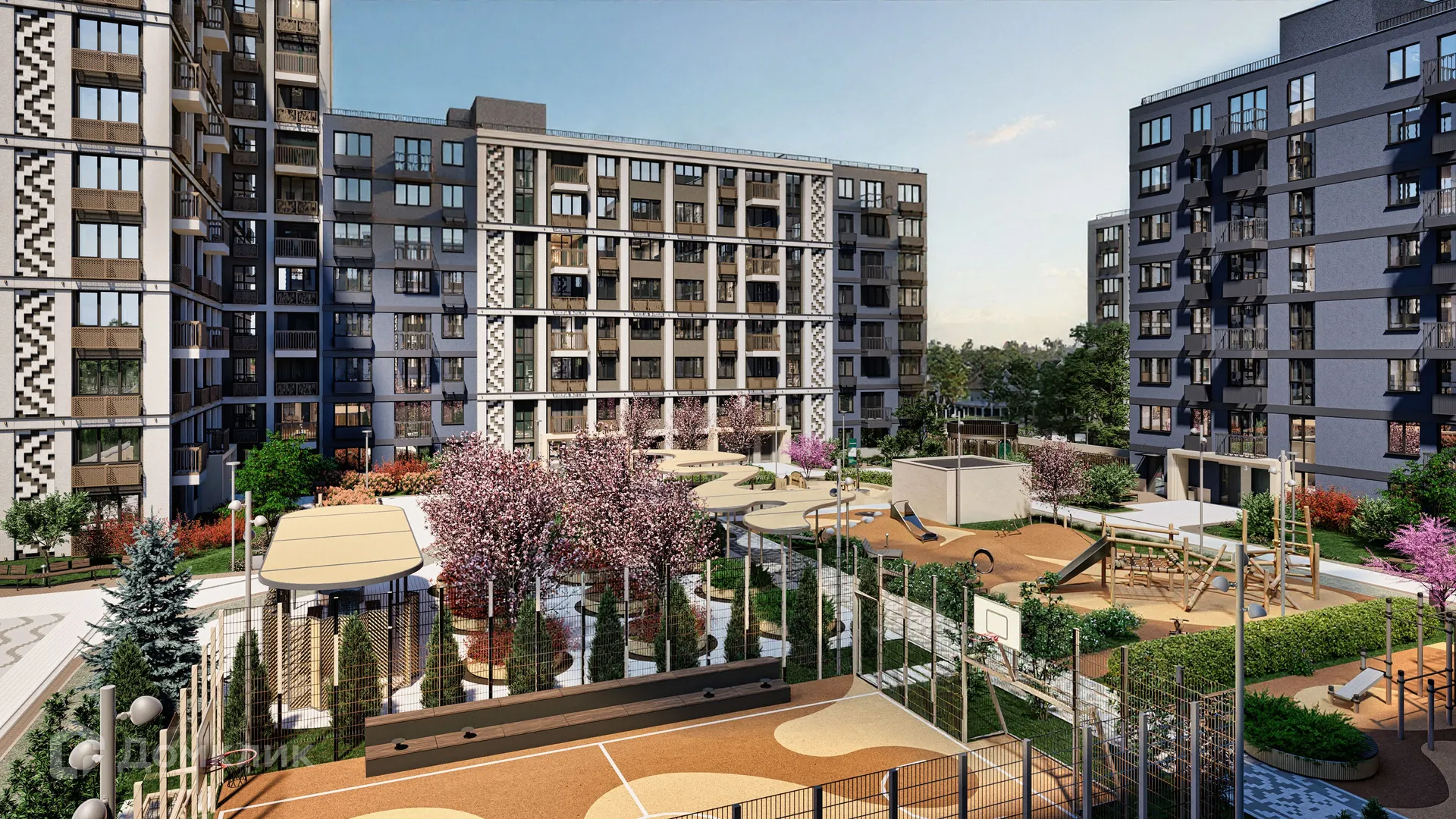 Планировка 1-комнатной квартиры 40.34 м² в ЖК ЖК ГРАНД БЕРЕГ, г. Махачкала — фото 5