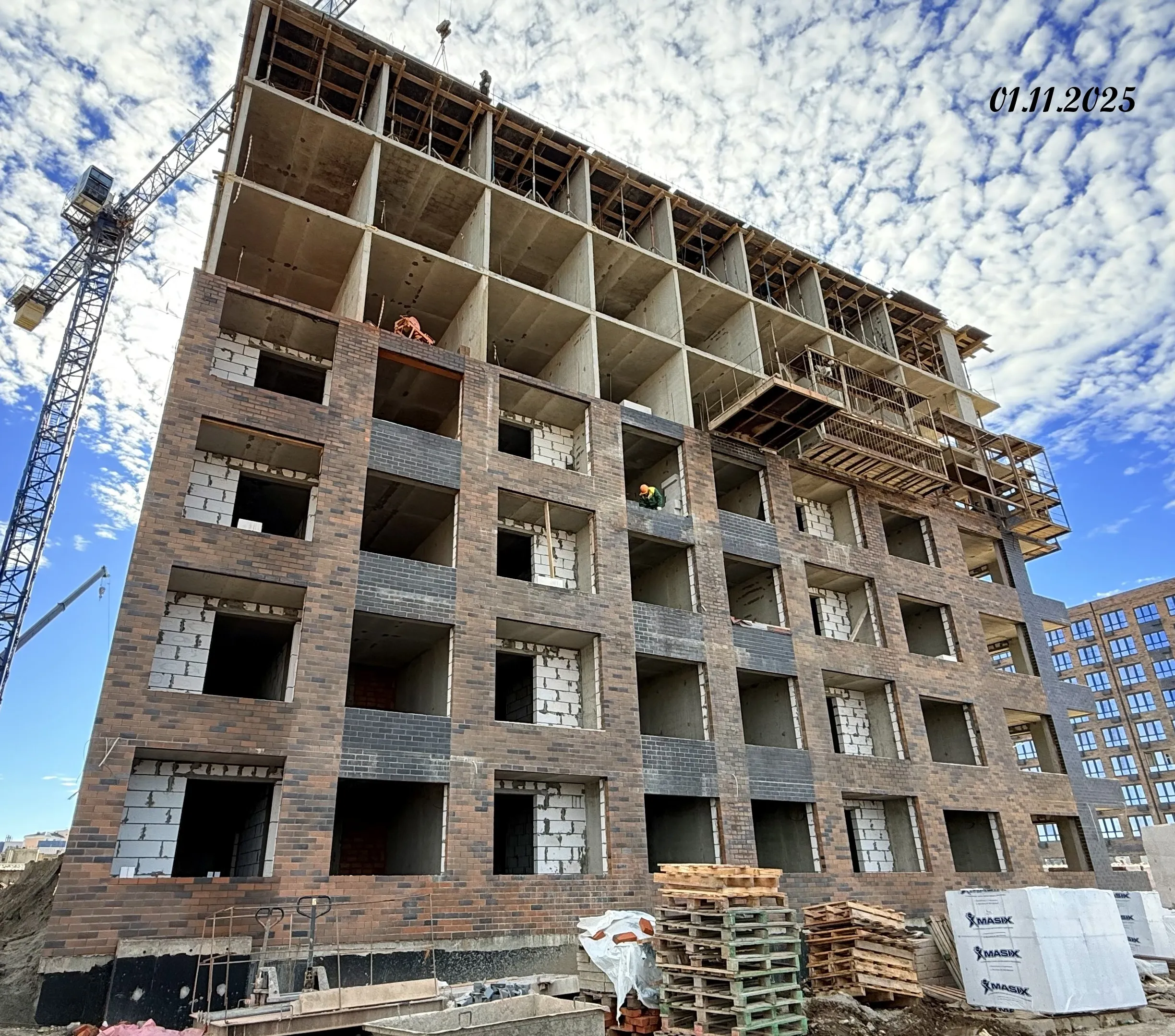 ЖК Яблоневый эко район 4 очередь ход строительства