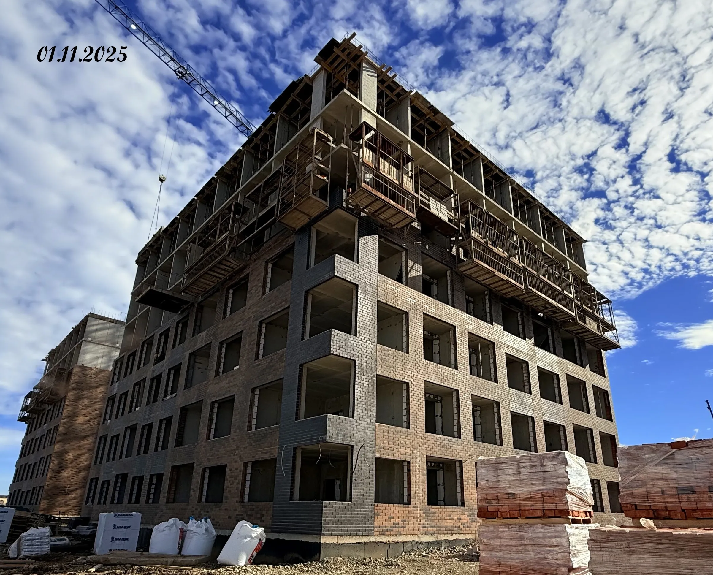 ЖК Яблоневый эко район 4 очередь ход строительства