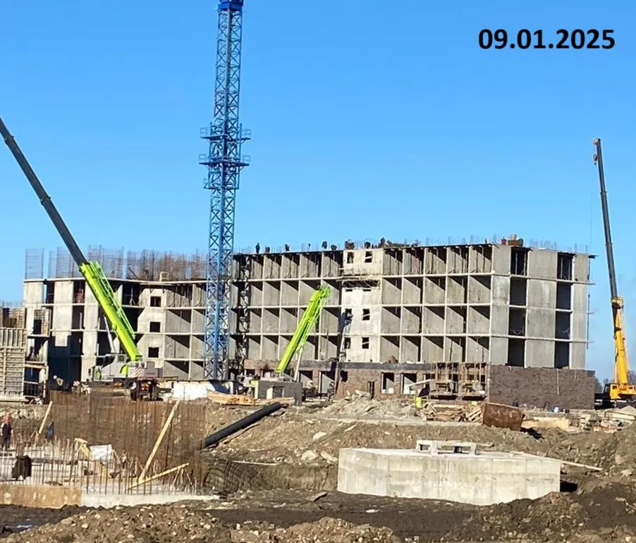 ЖК Яблоневый эко район 4 очередь ход строительства