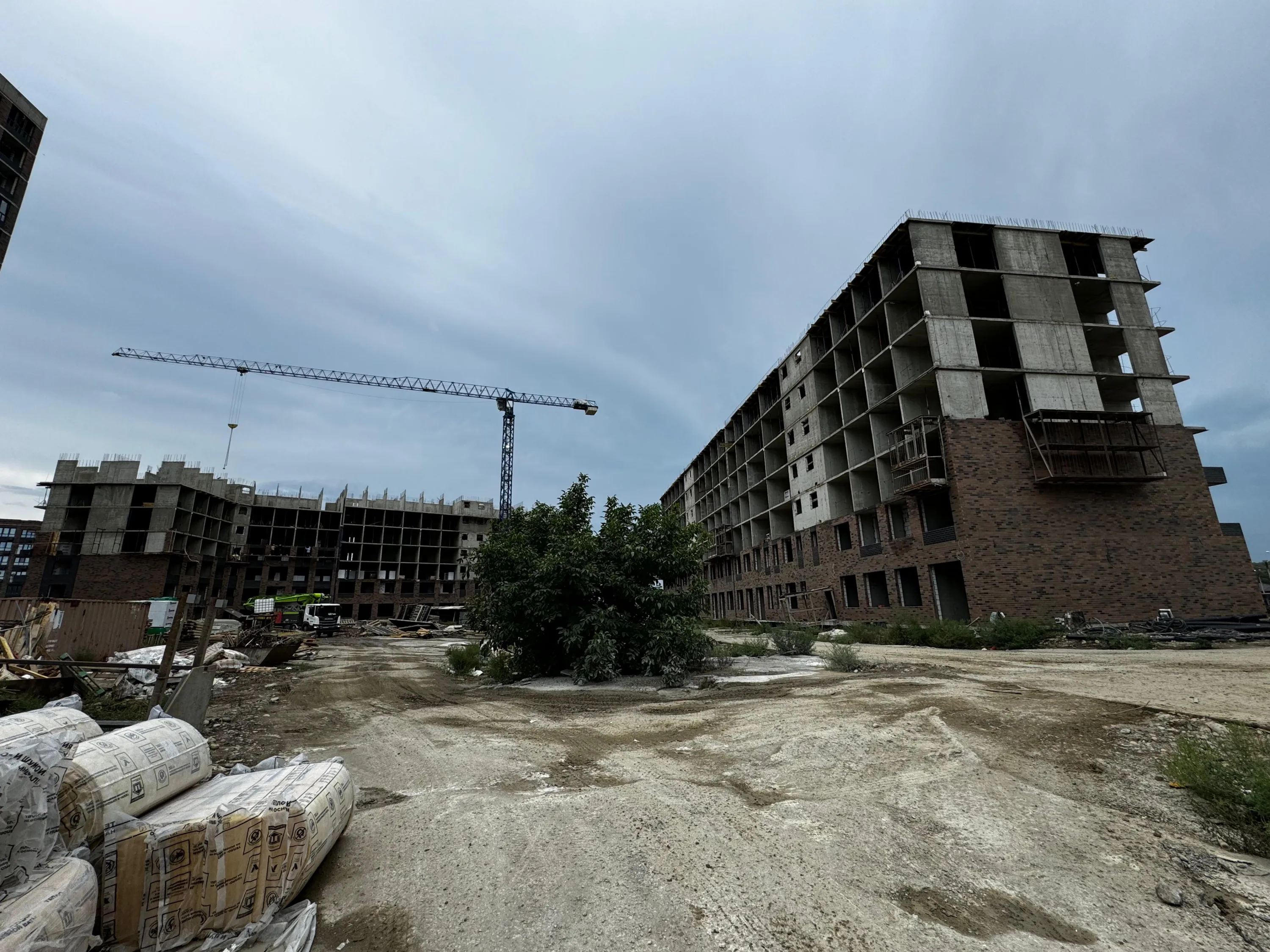 ЖК Яблоневый эко район 4 очередь ход строительства