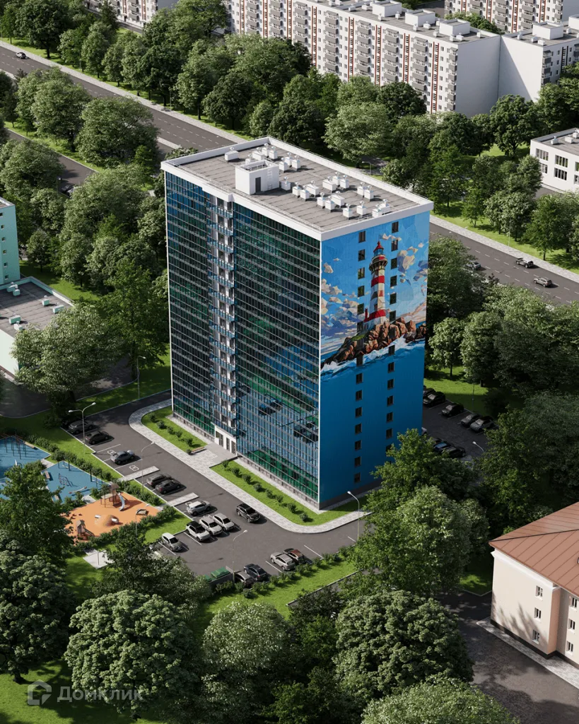 Планировка студии квартиры 27.2 м² в ЖК Маяк, г. Мурманск — фото 1