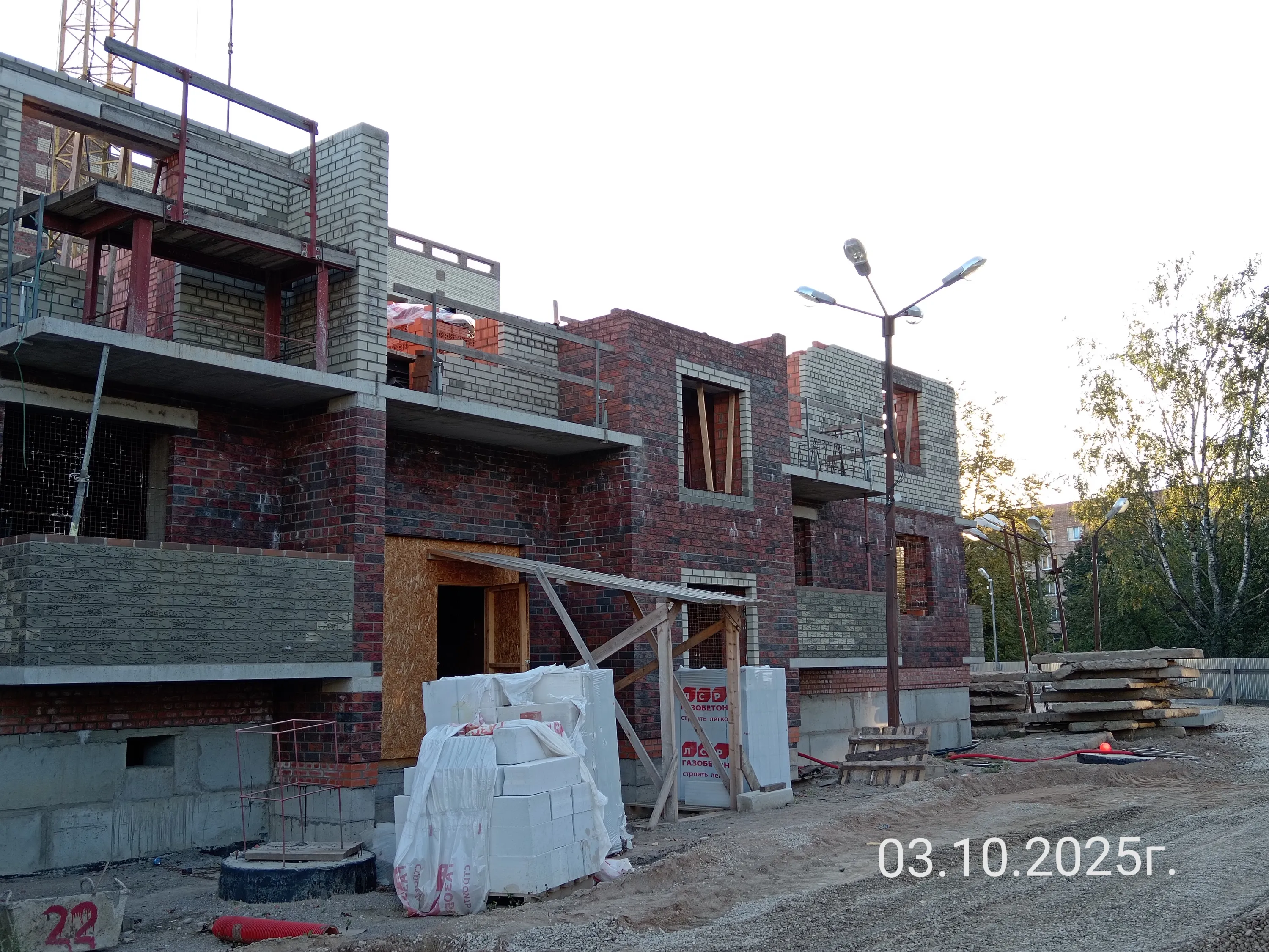 Юннатов ход строительства