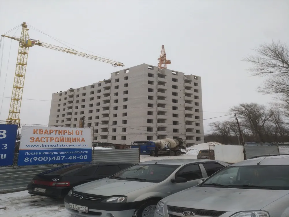 Жилой дом по ул. Ливенская ход строительства