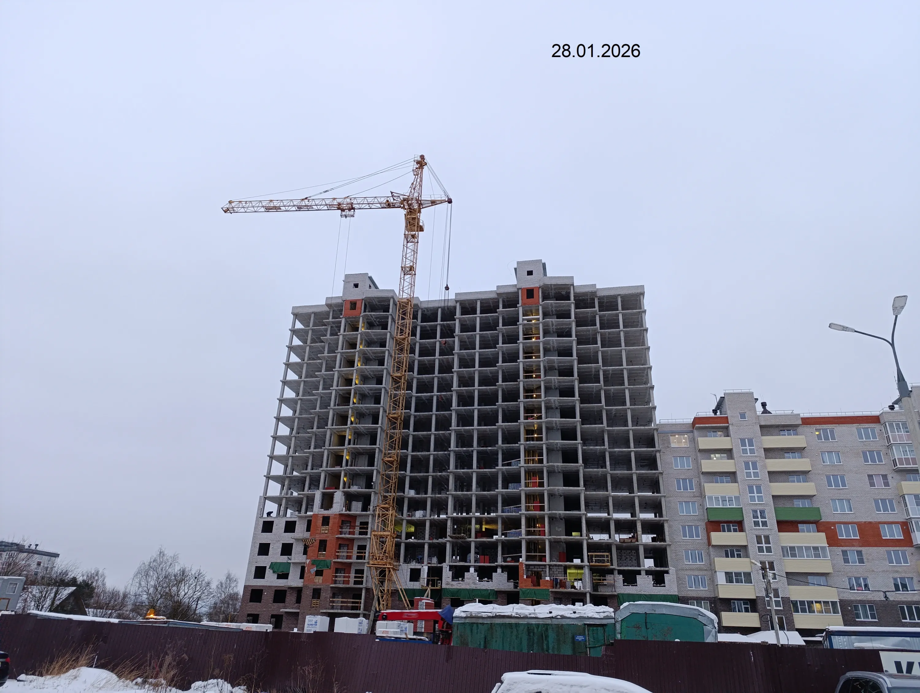 ЖК Сити (ул. Алёхина) ход строительства