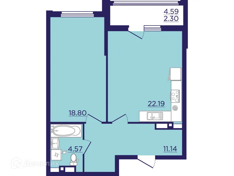 Фото квартиры в ЖК Городские Сады