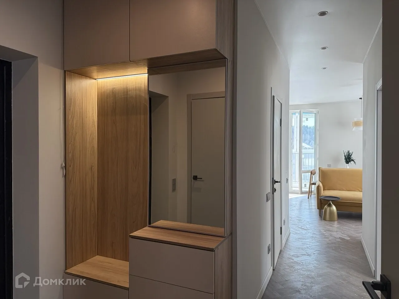 Планировка 2-комнатной квартиры 54.57 м² в ЖК Дом бизнес-класса Дягилев, г. Ханты-Мансийск — фото 6