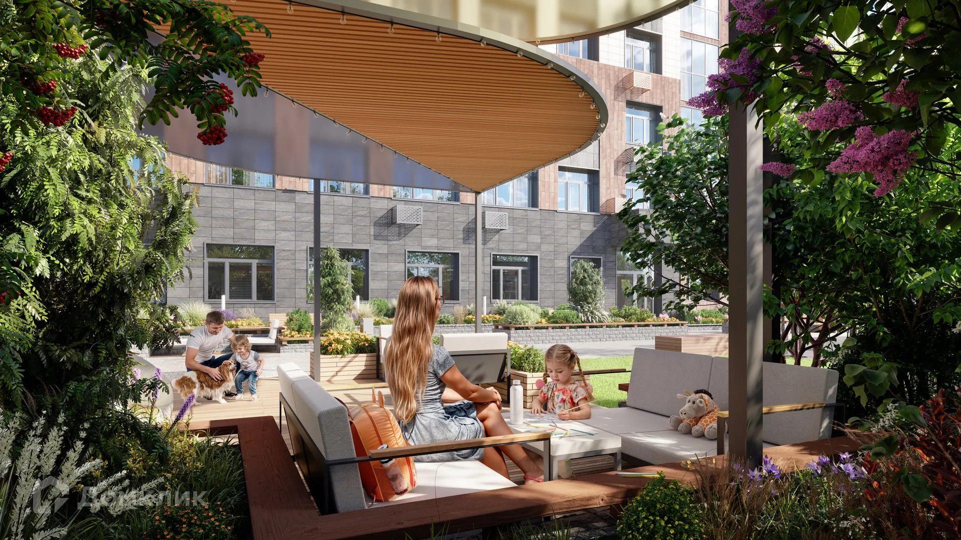 Планировка 2-комнатной квартиры 61.1 м² в ЖК Эко-квартал "Долина Ручьев", г. Ханты-Мансийск — фото 5