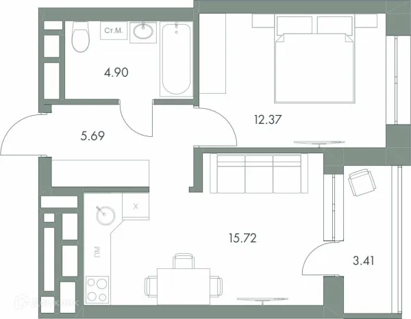 Квартира в ЖК Есенин