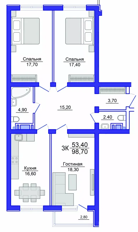 Квартира в Аквамарин