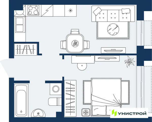 Квартира в ЖК ГРАНД БЕРЕГ