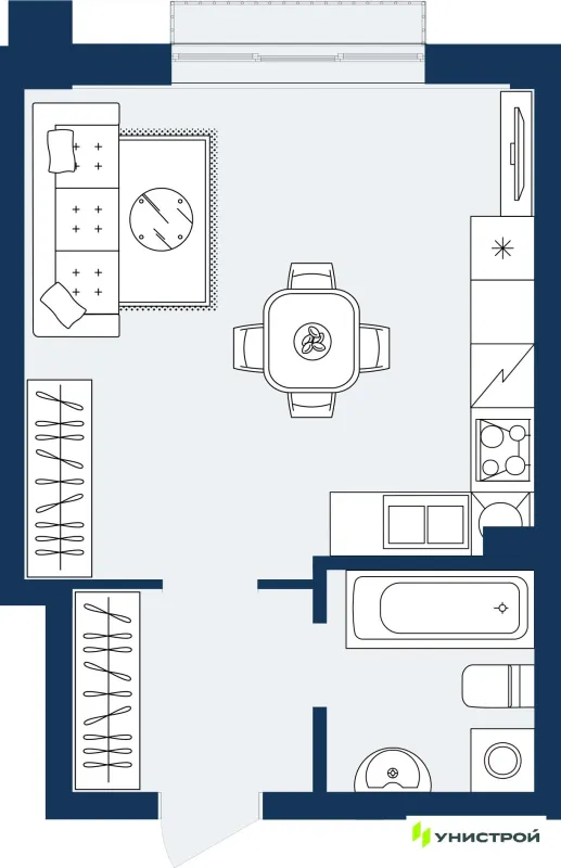 Квартира в ЖК ГРАНД БЕРЕГ