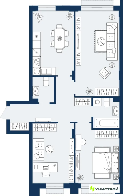 Квартира в ЖК ГРАНД БЕРЕГ