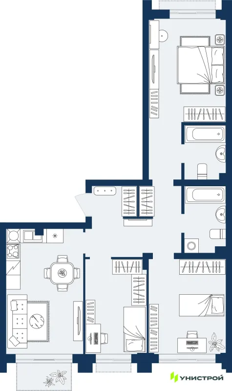 Квартира в ЖК ГРАНД БЕРЕГ