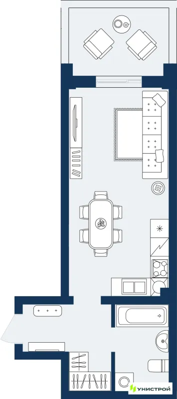 Квартира в ЖК ГРАНД БЕРЕГ