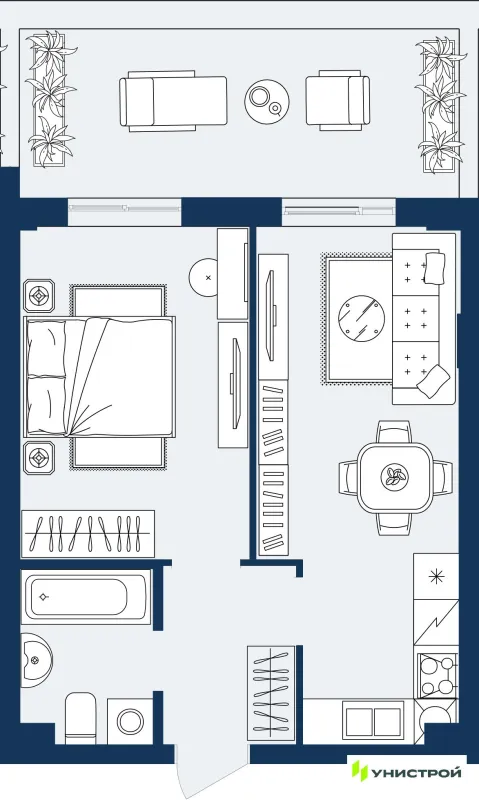 Квартира в ЖК ГРАНД БЕРЕГ