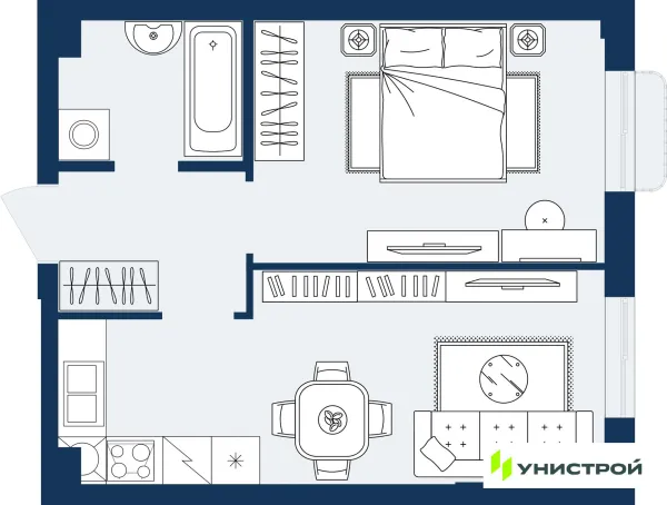 Квартира в ЖК ГРАНД БЕРЕГ