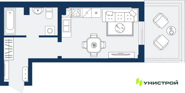 Квартира в ЖК ГРАНД БЕРЕГ