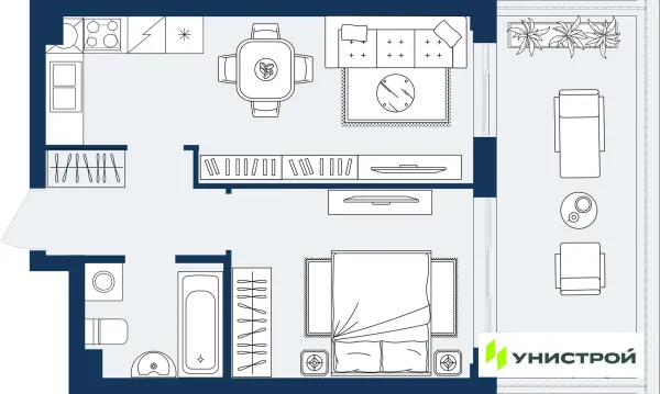 Квартира в ЖК ГРАНД БЕРЕГ