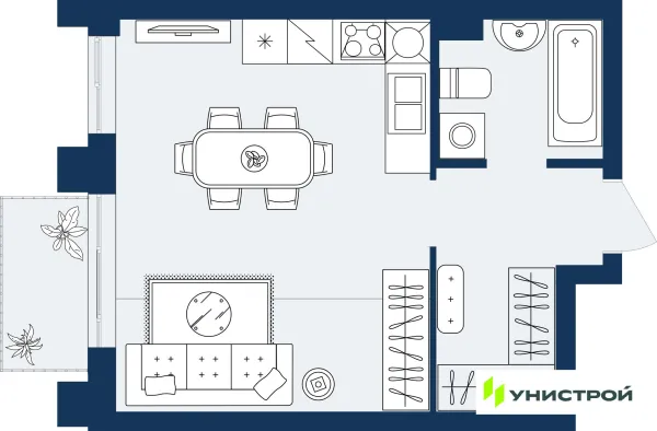 Квартира в ЖК ГРАНД БЕРЕГ