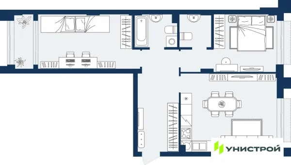 Квартира в ЖК ГРАНД БЕРЕГ