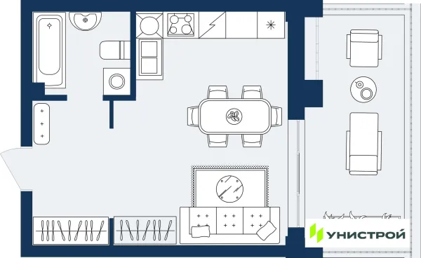 Квартира в ЖК ГРАНД БЕРЕГ