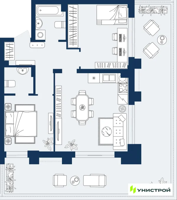 Квартира в ЖК ГРАНД БЕРЕГ