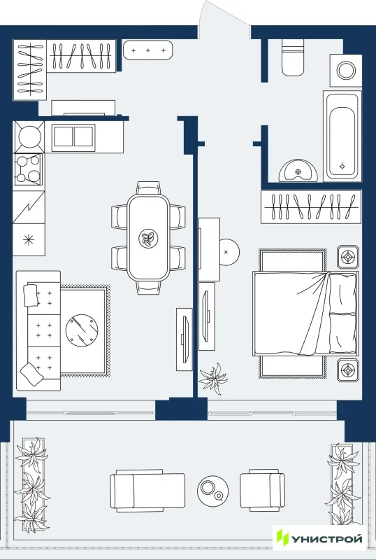 Квартира в ЖК ГРАНД БЕРЕГ