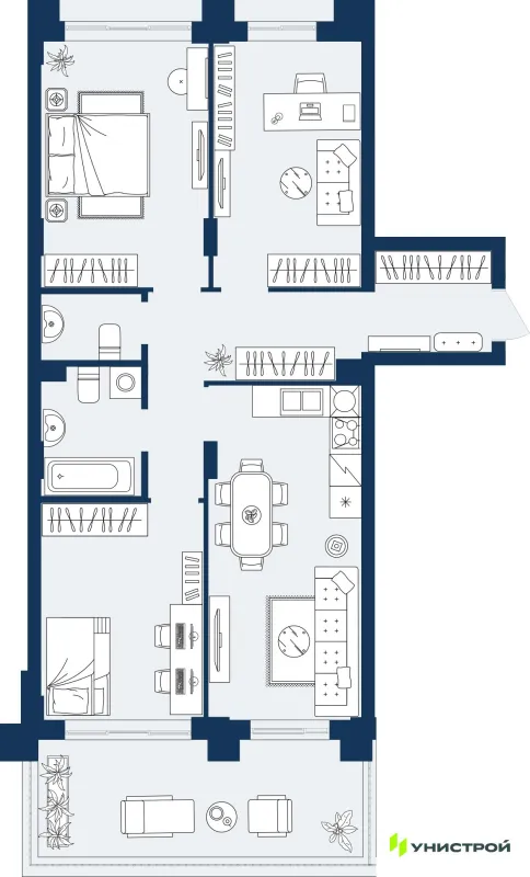 Квартира в ЖК ГРАНД БЕРЕГ