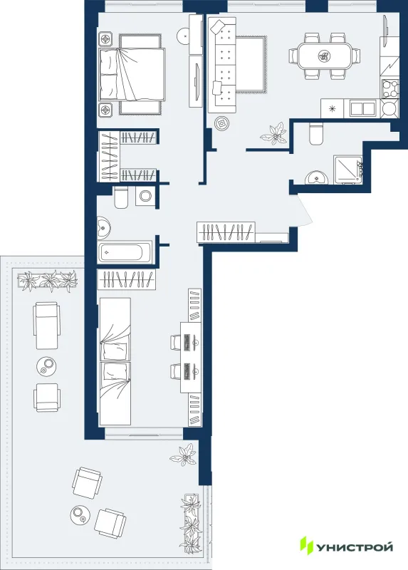 Квартира в ЖК ГРАНД БЕРЕГ
