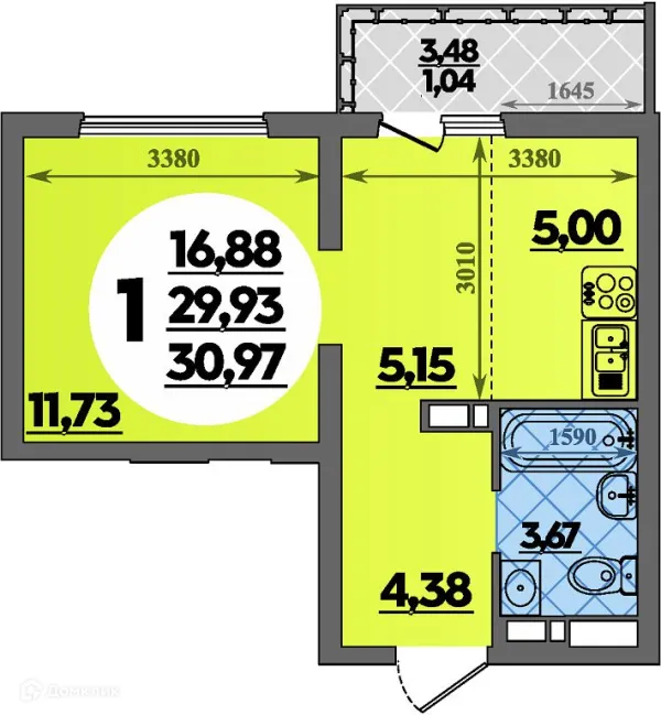 Квартира в ЖК Предгорье Лаго-Наки