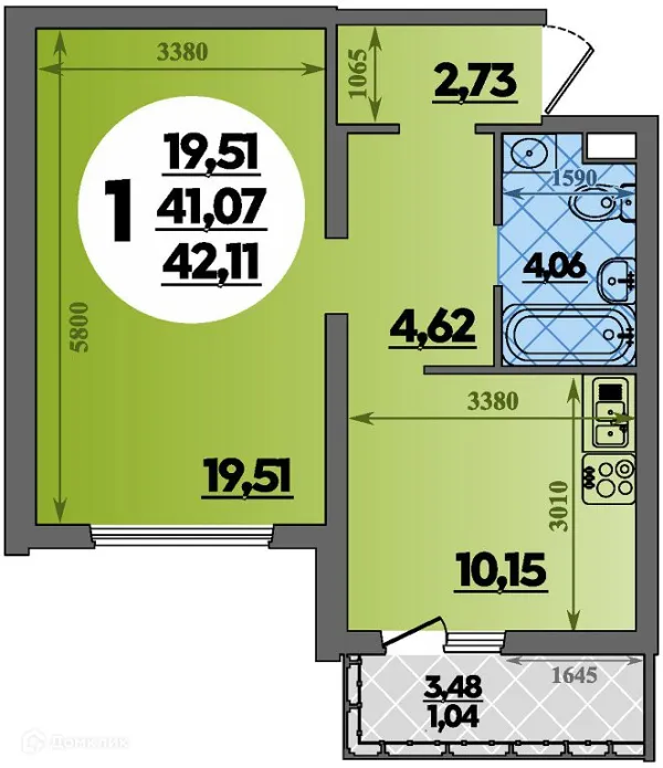 Квартира в ЖК Предгорье Лаго-Наки