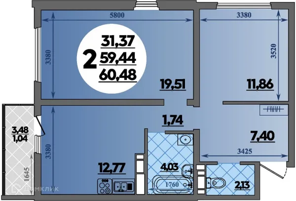 Квартира в ЖК Предгорье Лаго-Наки
