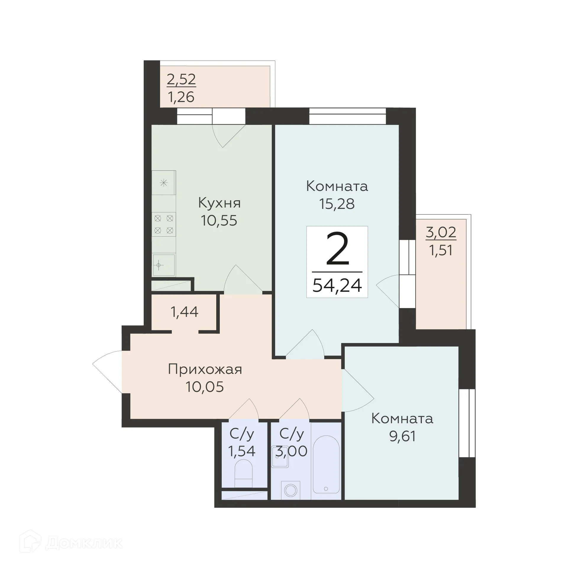 Фото квартиры в ЖК Домино