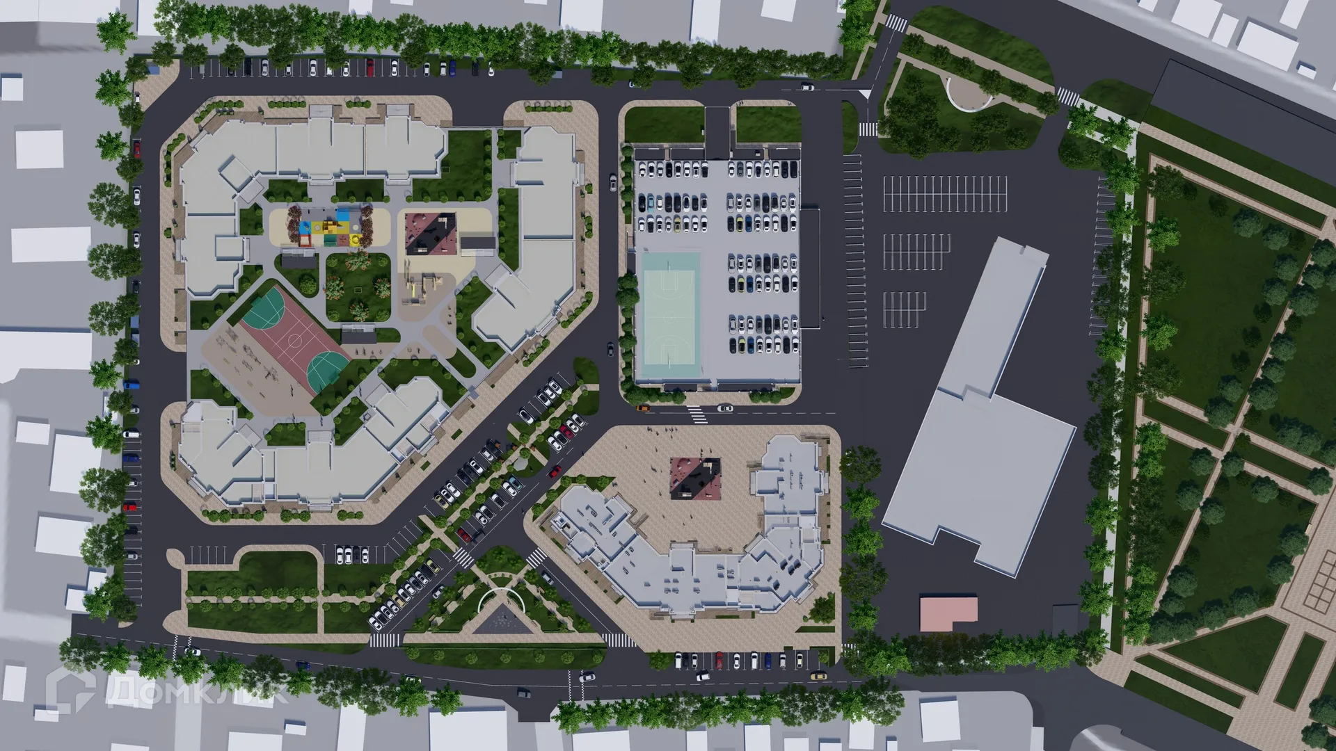 Планировка 3-комнатной квартиры 96.67 м² в «Сердце столицы», г. Майкоп — фото 8